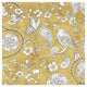 "Color my World Bird Paisley I Gold" Paper Print by Daphne Brissonnet, 32"x32"