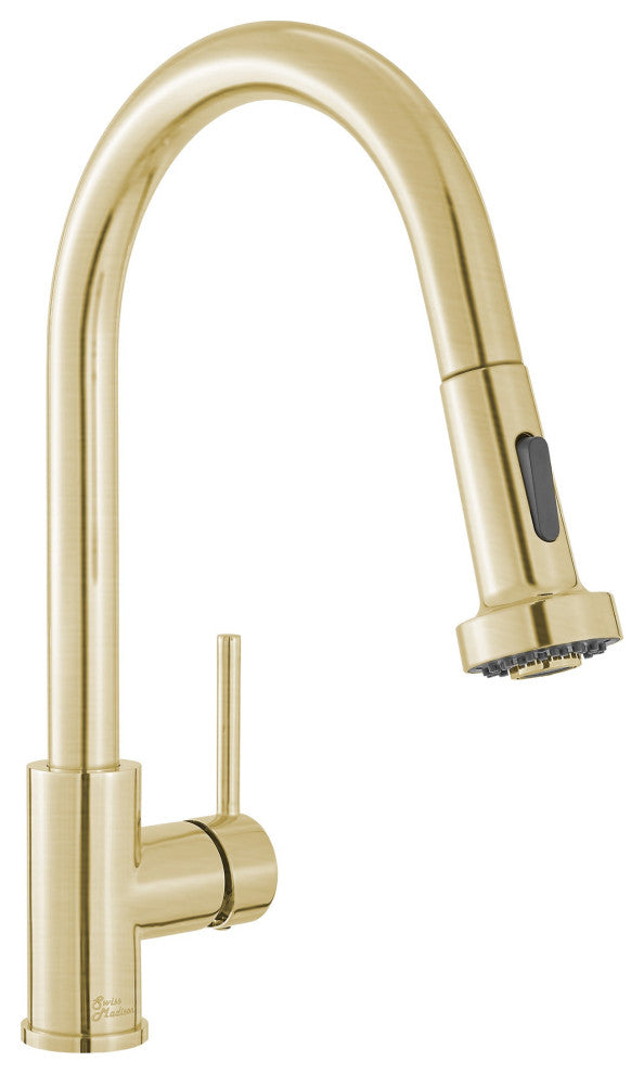 Nouvet Single Handle, Pull-Down Kitchen Faucet, Brushed Gold