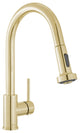 Nouvet Single Handle, Pull-Down Kitchen Faucet, Brushed Gold