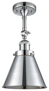 Appalachian 1-Light Semi-Flush Mount, Polished Chrome, Polished Chrome