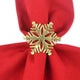 DII Gold Snowflake Napkin Ring, Set of 6