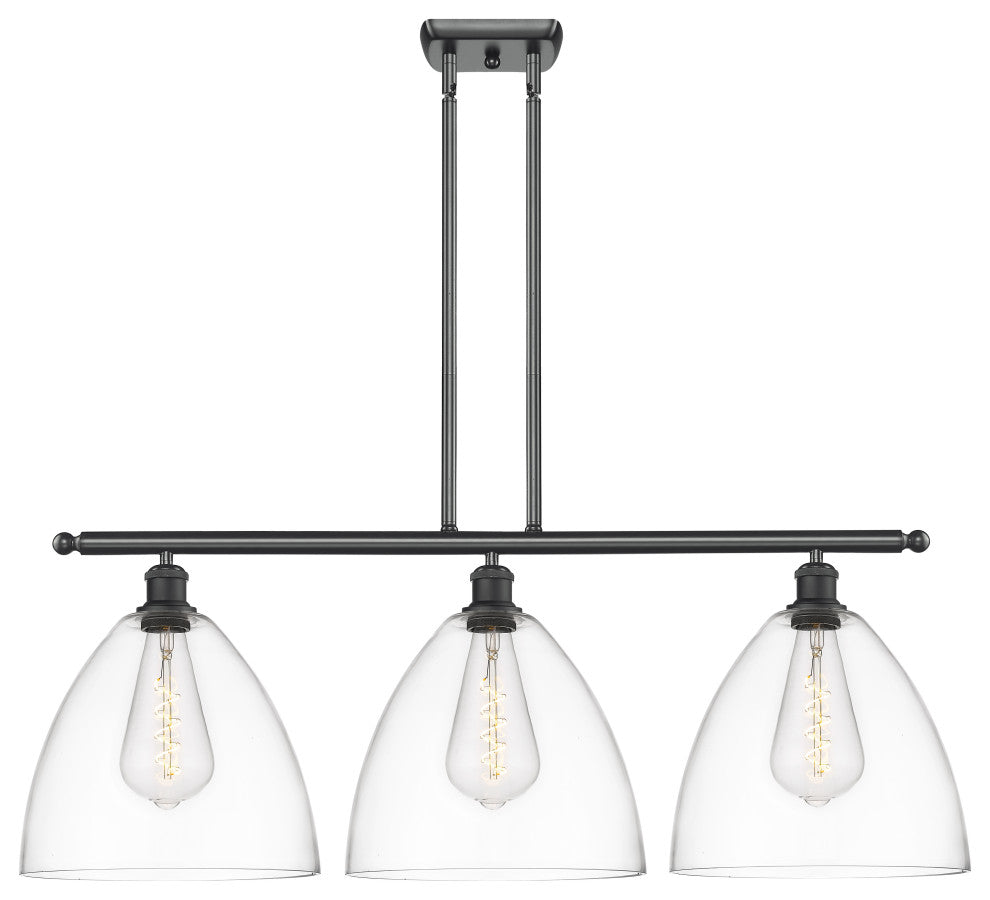 Innovations 516-3I-BK-GBD-122-LED 3 Light Island Light, Matte Black