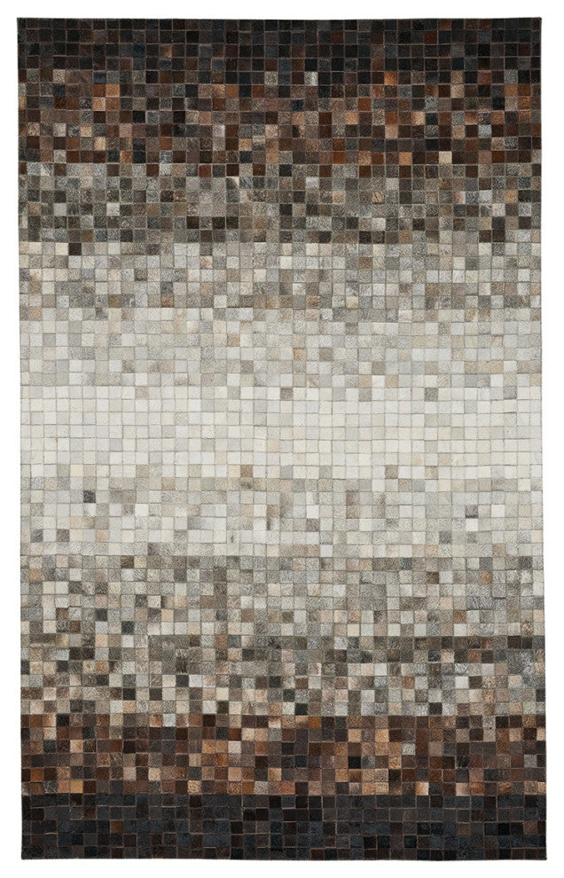 Capel Butte-Cubes Beige 3678_700 Flat Woven Rugs - 5' X 8' Rectangle