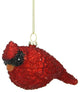 6" Glass Red Cardinal Bird Christmas Ornament