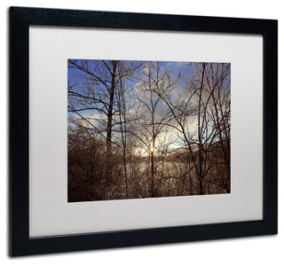 Jason Shaffer 'South Amherst Quarries', Black Frame, White Mat, 20x16