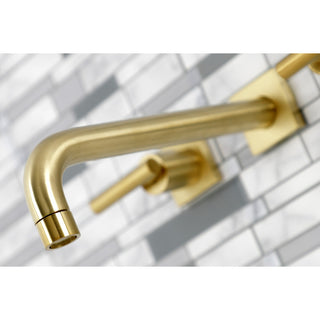 KS6027CML Wall Mount Tub Faucet, Brushed Brass