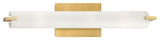 George Kovacs P5044 Tube Bathroom Vanity Light, Honey Gold