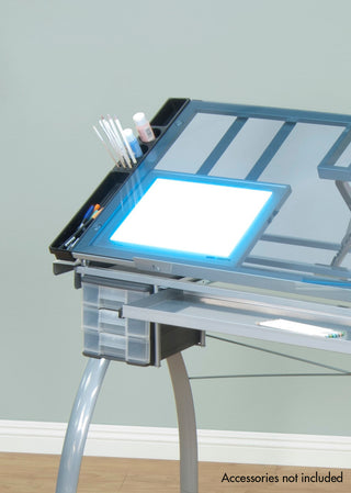 Light Pad Support Bars, Set of 2, Silver