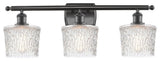 Niagra 3-Light Bath Vanity-Light, Oil Rubbed Bronze, Clear