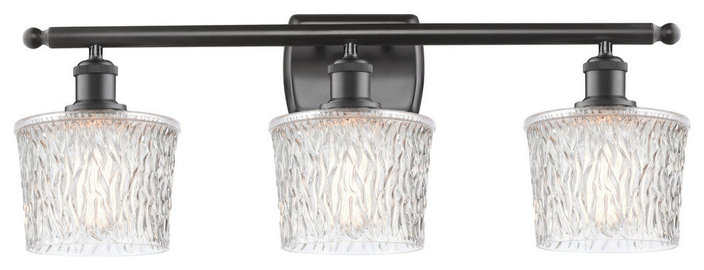 Niagra 3-Light Bath Vanity-Light, Oil Rubbed Bronze, Clear