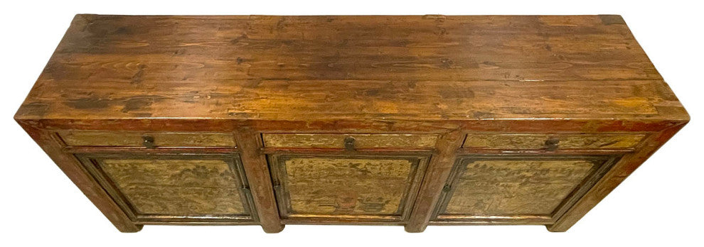 Consigned Late 19th Century Antique Chinese Mongolia Credenza, Sideboard, Buffet