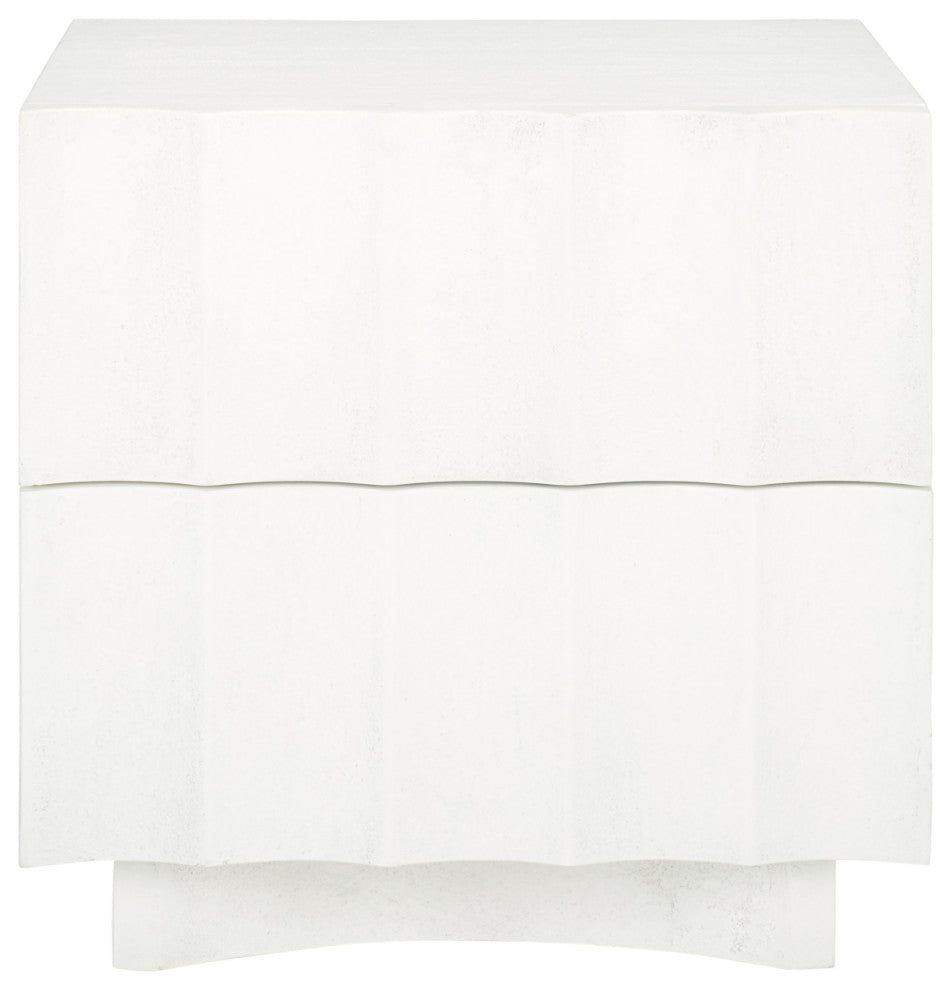 Safavieh Couture Woodworth 2 Drawer Nightstand, White