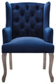 Side Dining Chair, Set of 2, Velvet, Blue Navy, Modern, Cafe Bistro Restaurant