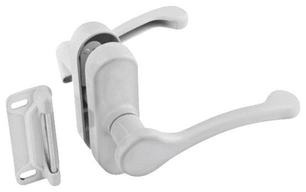 National HardwareÂ® N262-196 Screen & Storm Door Lever Latch, White, 1-3/4"