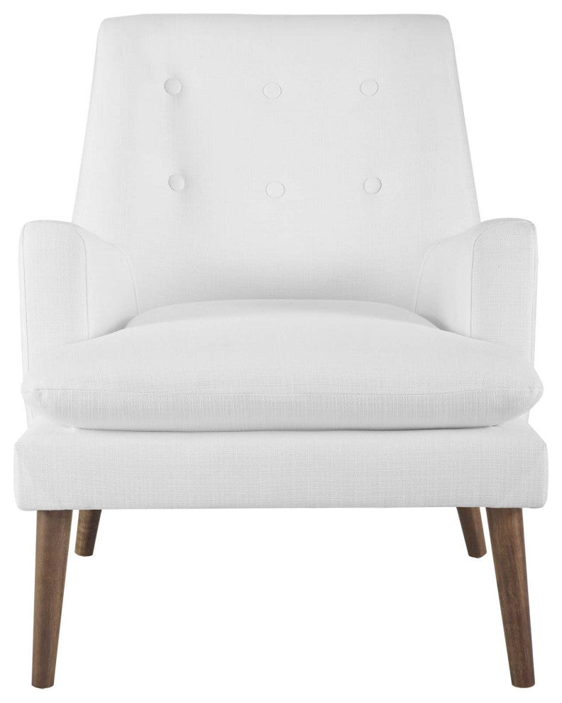 White Leisure Upholstered Lounge Chair