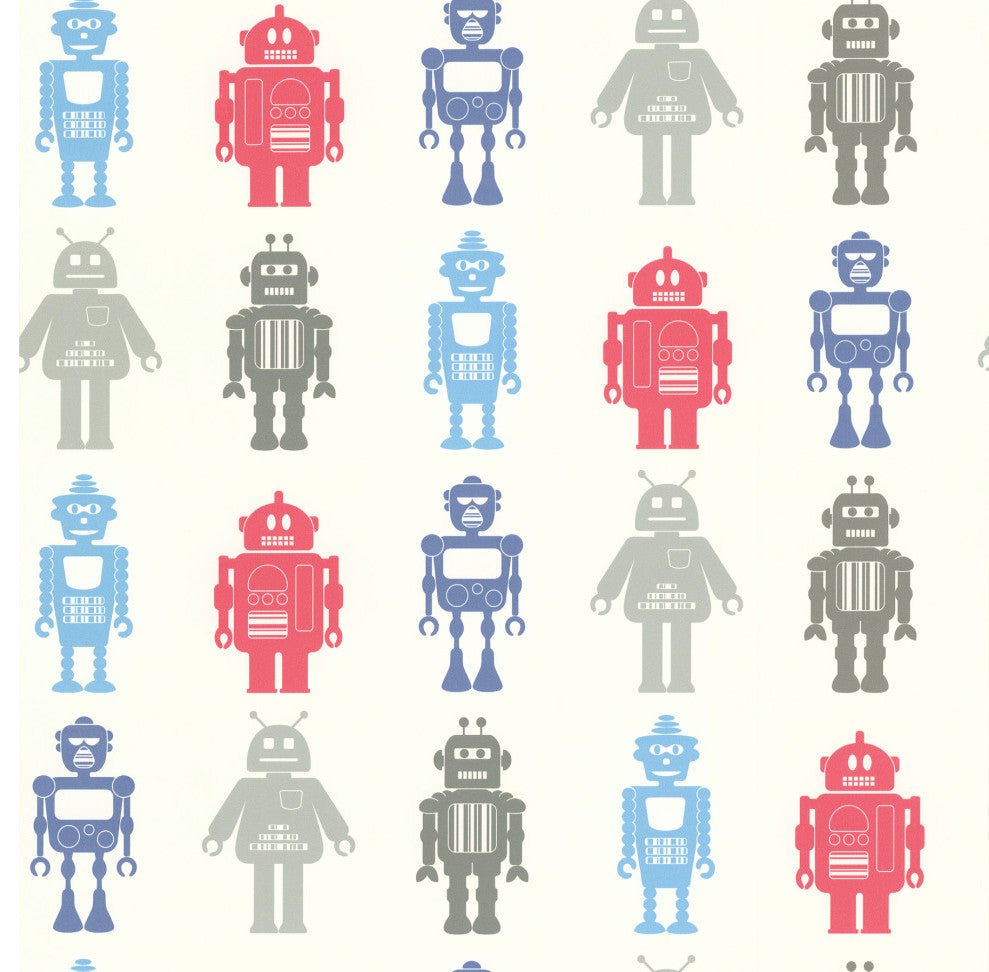 Robot League Multicolor Robots Wallpaper,, Sample