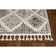 KAS Willow 1101 Charcoal Diamonds Area Rug, 2'2"x7'6" Runner