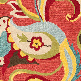 Safavieh Blossom Blm680B Floral Rug, Rust/Multi, 8'0"x8'0" Round