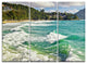"Exotic Tropical Beach Blue Waters" Metal Wall Art, 3 Panels, 36"x28"
