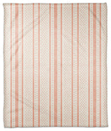 Watercolor Stripes Dots 50x60 Throw Blanket, Orange