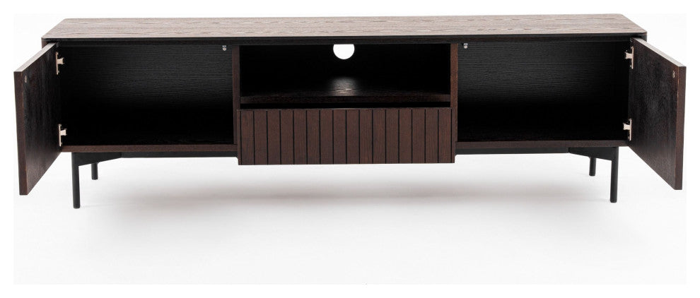 Modrest Longford Smoked Ash TV Stand