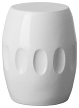 White Orion Garden Stool