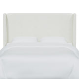 Queen Wingback Headboard, Milano Snow