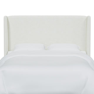 Queen Wingback Headboard, Milano Snow