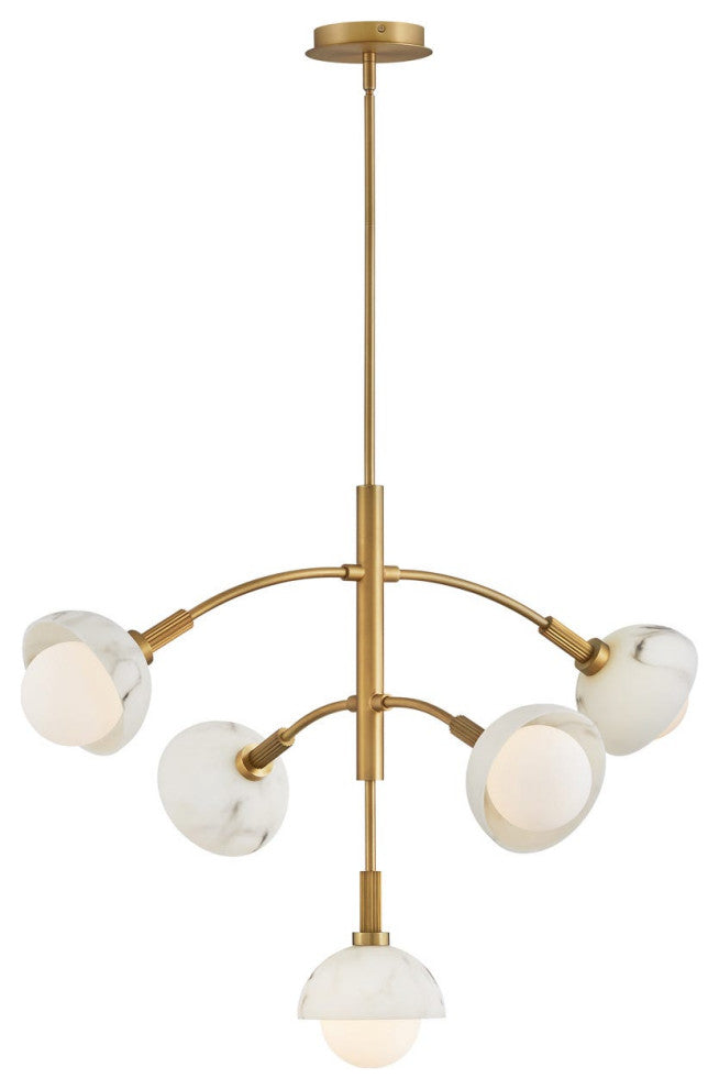 Fredrick Ramond Phoebe Medium Multi Tier, Heritage Brass