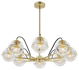 Hanna 8-Light Chandelier Clear Gold