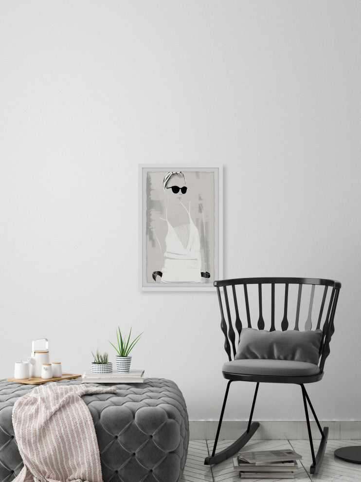"Getaway Glamour" Framed Painting Print, 12x18