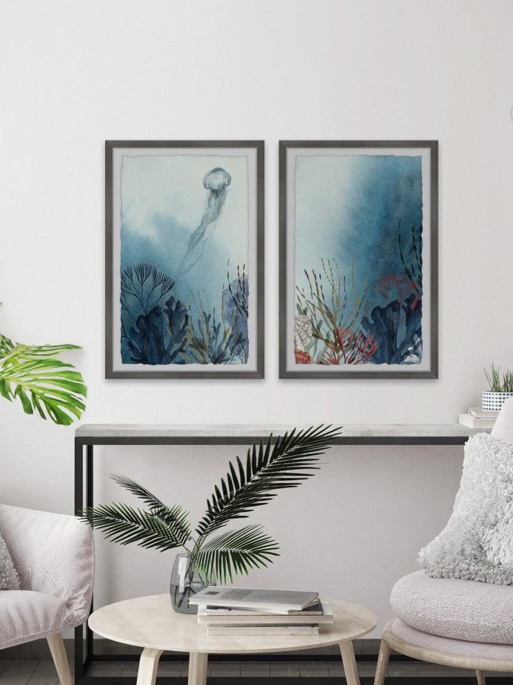 Jelly Habitat Diptych, 2-Piece Set, 8x12 Panels