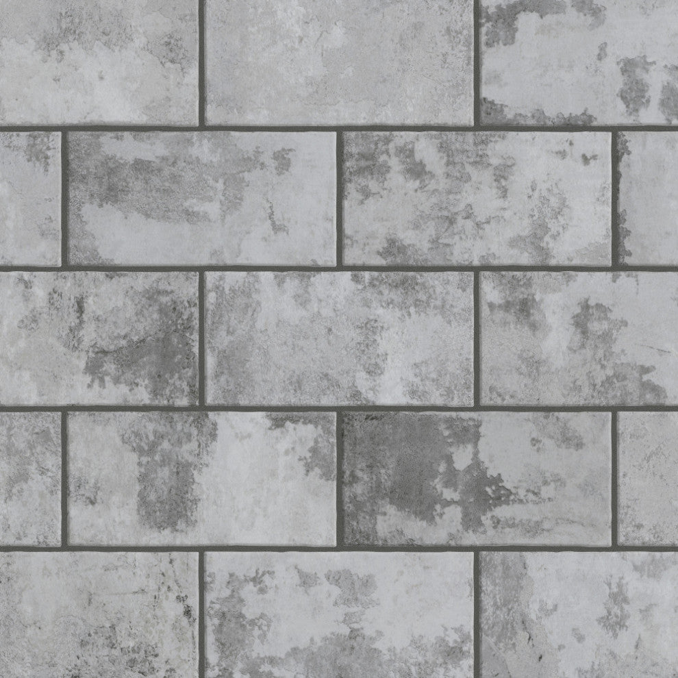 Biarritz Ceramic Wall Tile, Grey