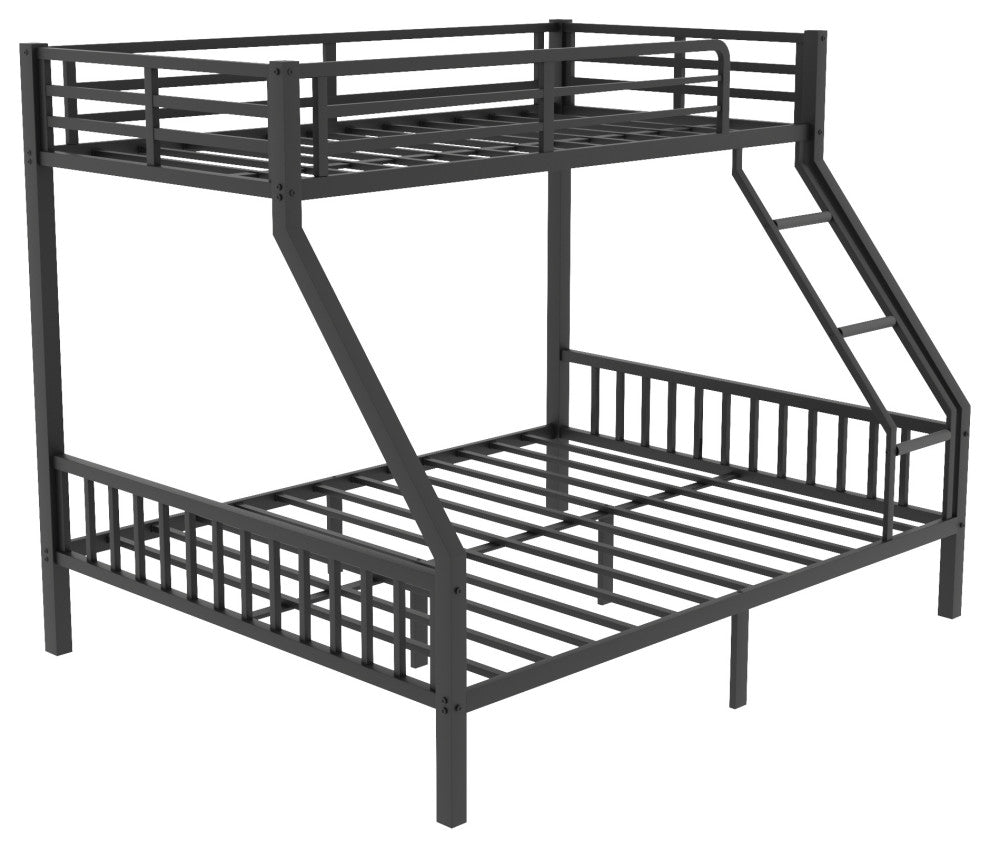 Gewnee Twin XL Over Queen Metal Bunk Bed