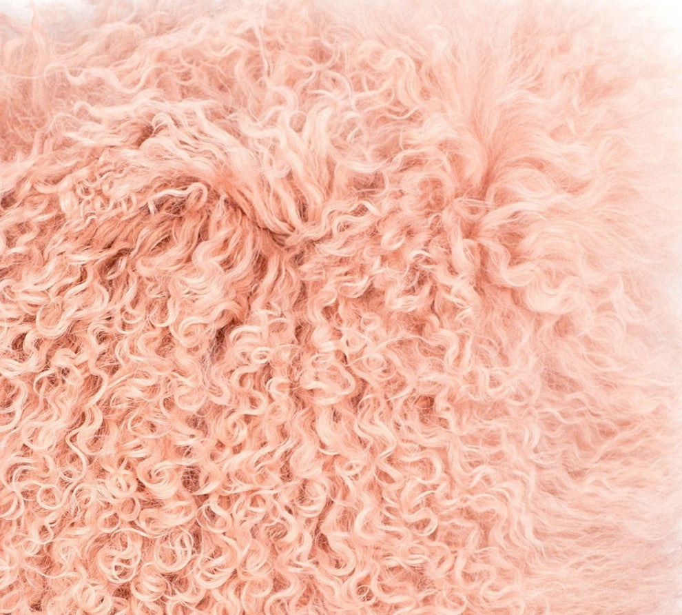 Tibetan Sheep Blush Pillow - Blush