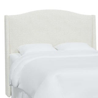 Camelback Wingback Headboard, Milano Snow, King