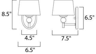 Maxim Lighting Rondo Wall Sconce, Oil Rubbed Bronze - 12761WTOI