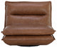 Colson Swivel Armless Chair, Cognac Leather