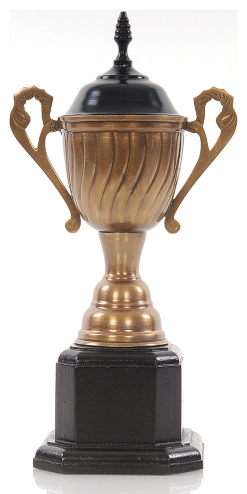 Alum/Wooden Trophy Big Aluminum Home Decor