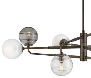Fredrick Ramond Oberon Large Adjustable Single Tier Chandelier, Black Oxide