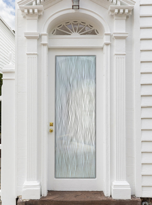 Interior Prehung Door or Interior Slab Door - Water Trails - Primed - 30" x...
