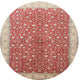 Ahgly Company Indoor Round Traditional Area Rugs, 4' Round