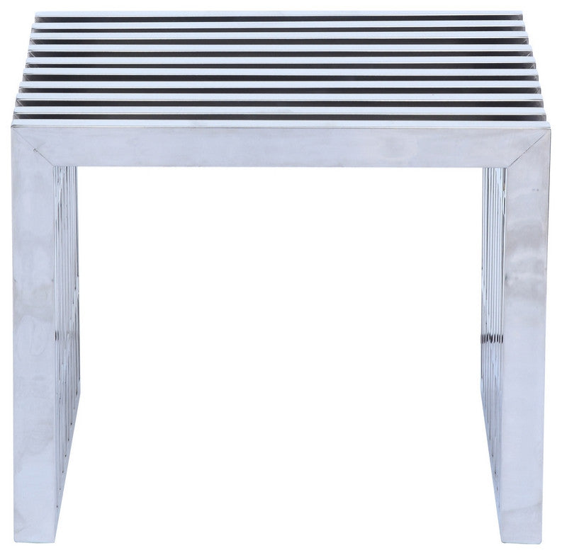 Modern Classics Zeta Stainless Steel Bench Short, Silver
