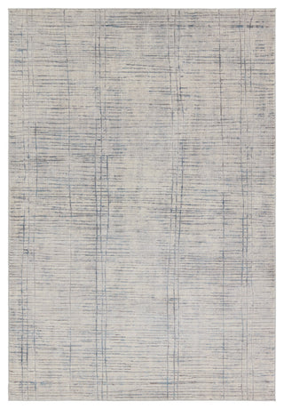 Paolini Striped Cream/ Blue Area Rug 7'10"X10'
