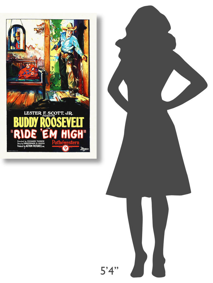 "Ride 'em High" Stretched Canvas Giclee by Hollywood Photo Archive, 24x36"