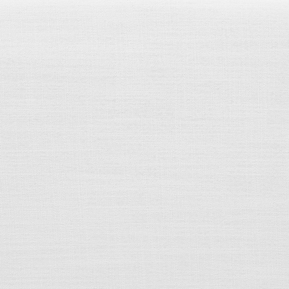 Comfy Beige Linen Textured Fabric Modular Chair, White, Linen Textured Fabric, Corner Chair