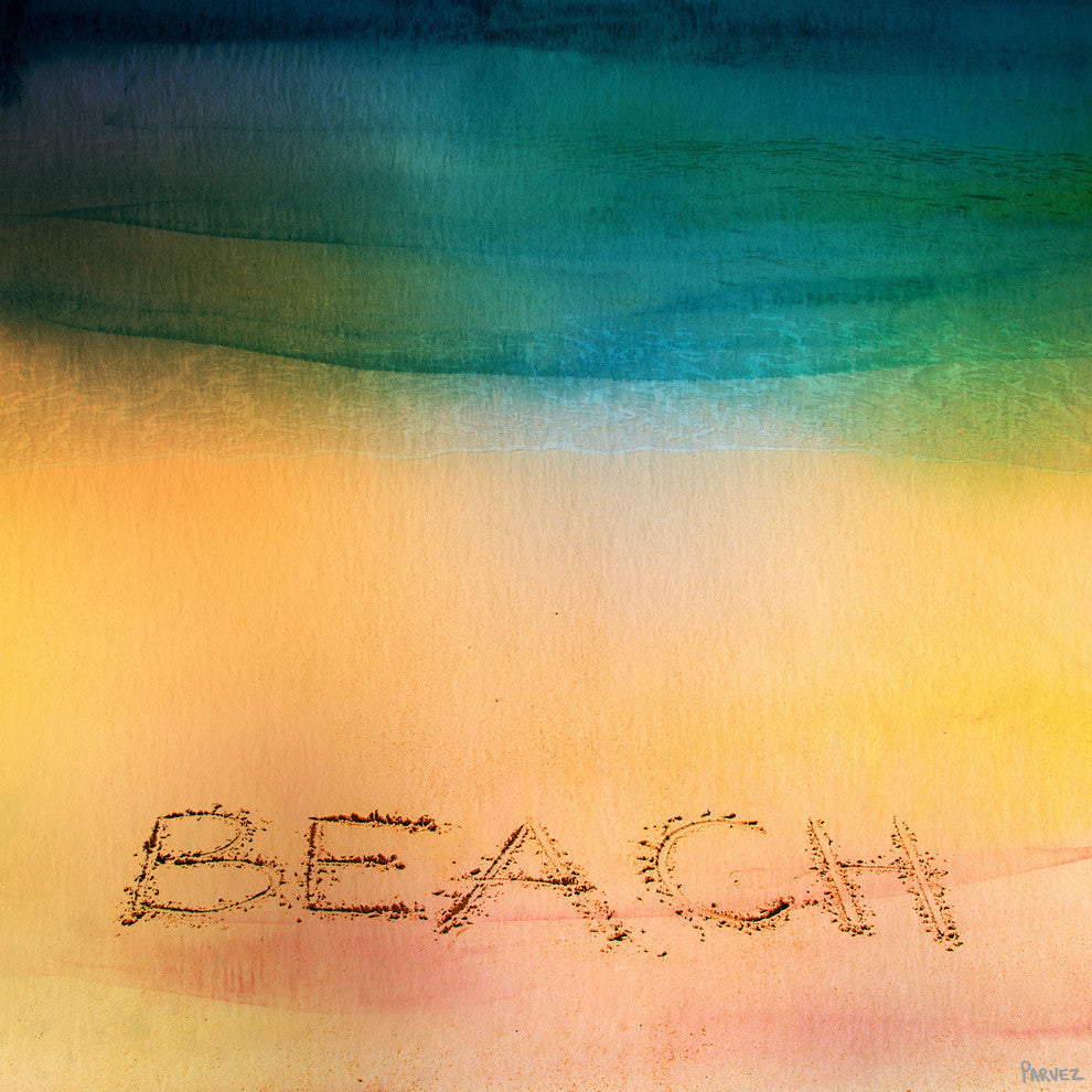 "Beach Sand" Painting Print on Wrapped Canvas, 48"x48"