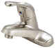 Kingston Brass Single-Handle 4" Centerset Bathroom Faucet, Brushed Nickel