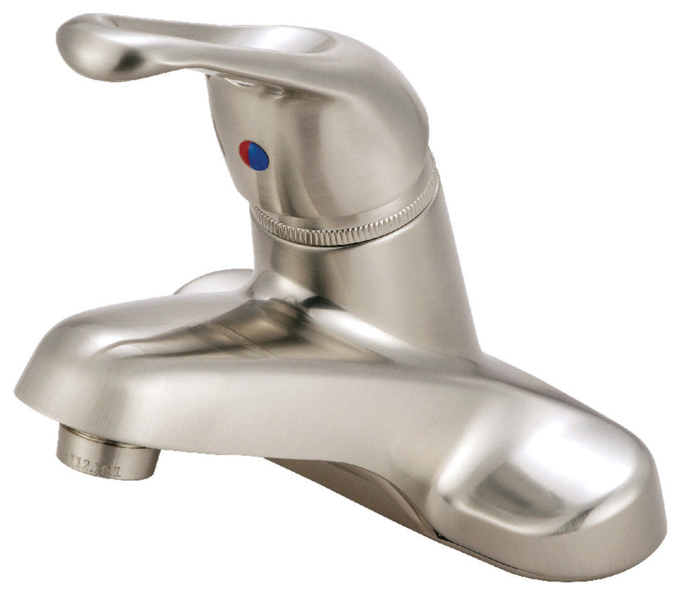 Kingston Brass Single-Handle 4" Centerset Bathroom Faucet, Brushed Nickel