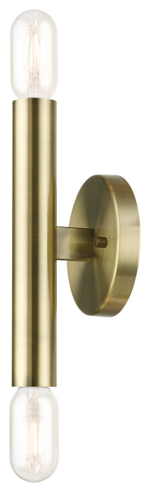 Livex Lighting Antique Brass ADA 2-Llght Wall Sconce